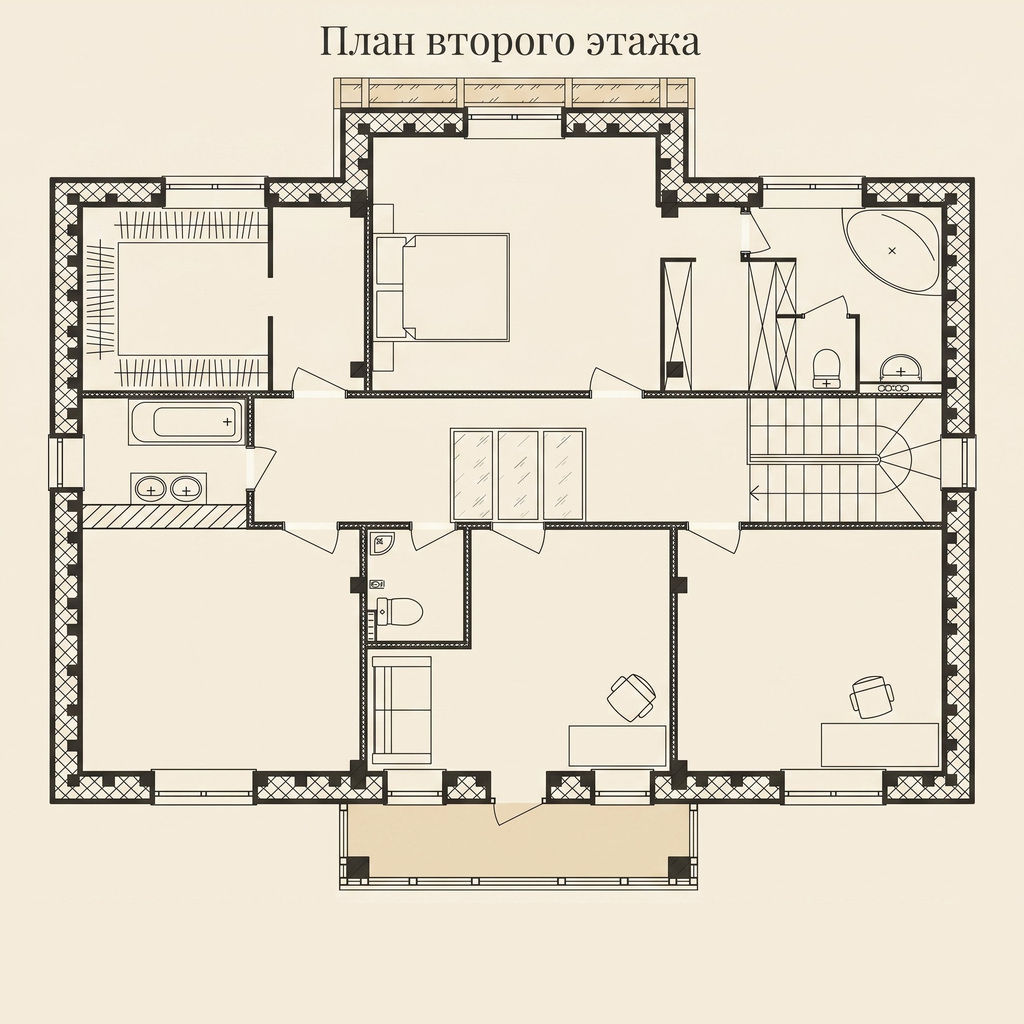План второго этажа